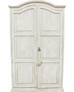 FROSTED WHITE FULL DOOR ACCENT CABINET