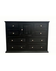 MIDNIGHT ECONO DRESSER W/SILVER KNOBS