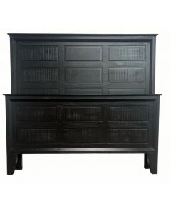 QUEEN MIDNIGHT PANEL BED