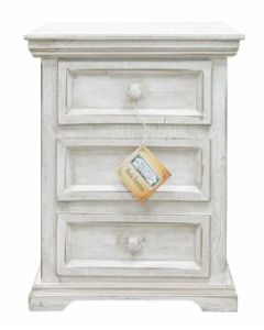 FROSTED WHITE COLISEO NIGHTSTAND