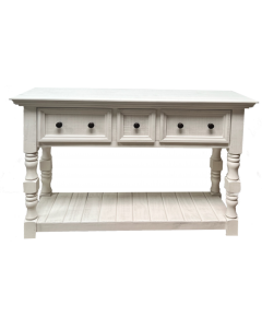 FROSTED WHITE COTTAGE SOFA TABLE