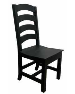 MIDNIGHT LADDER BACK CHAIR