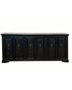 MIDNIGHT 6 DOOR NARROW MEDIA CONSOLE