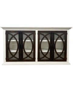 FROSTED WHITE SAN ANTONIO OVAL DOOR BUFFET