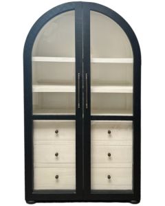 MIDNIGHT ADERES BOOKCASE WITH WHITE INSIDE