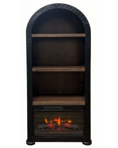 MIDNIGHT/MDR 10 ANDRES BOOKCASE W/FIREPLACE