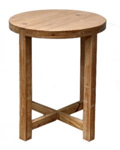 NATIVE PINE ROUND END TABLE
