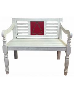 FROSTED WHITE CUSTOMIZED BENCH