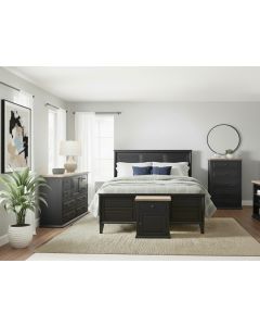 PANEL BEDROOM COLLECTION W/ ECONO CASE GOODS 