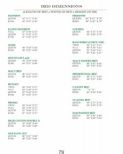 BED DIMENSIONS