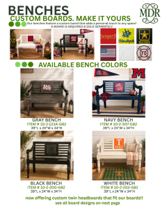 CUSTOM BENCHES
