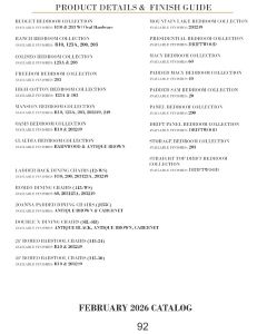 PRODUCT DETAILS & FINISH GUIDE