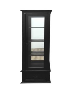 GUN CURIO WITH MIRRORED BACK