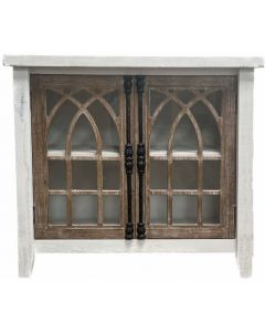 CATHEDRAL 2 DOOR NERO WHITE/CABERNET CONSOLE