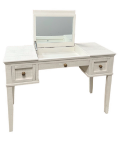 FROSTED WHITE 2 DRAWER VANITY