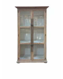 LIGHT BARNWOOD ACCENT CABINET