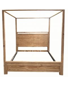 LT BARNWOOD CANOPY BED