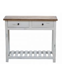 PARKER SOFA TABLE IN WHITE/BWD TOP