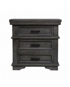 SAM NIGHT STAND IN DISTRESSED GRAY