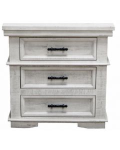 SAM NIGHT STAND IN NERO WHITE