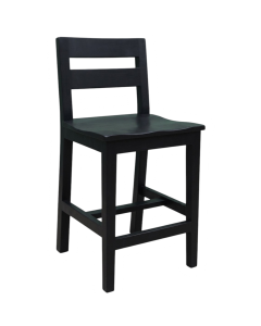 WOOD SEAT BARSTOOL