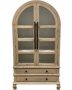 ROUND TOP CABINET WITH 2 DRAWERS