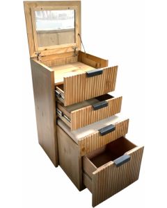 MDR VANITY *BUILT IN BENCH & MIRROR*