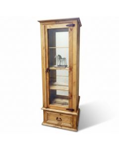 GUN CURIO WITH MIRRORED BACK