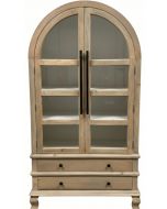 ROUND TOP CABINET WITH 2 DRAWERS